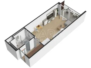 Pronájem bytu 1+kk, Praha - Hloubětín, Poděbradská, 39 m2