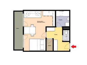 Prodej bytu 1+kk, Žacléř - Prkenný Důl, 37 m2