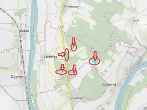 Prodej podílu lesa, Černěves, 9239 m2