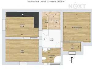 Prodej rodinného domu, Litovel, Vítězná, 125 m2