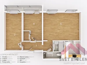 Prodej bytu 3+1, Praha - Troja, Písečná, 80 m2