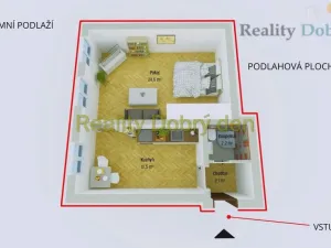Pronájem bytu 1+1, Opava, Mánesova, 42 m2