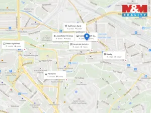 Pronájem bytu 1+kk, Praha - Nusle, náměstí Bratří Synků, 23 m2