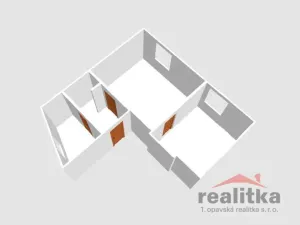 Pronájem bytu 2+kk, Opava - Předměstí, Komárovská, 33 m2