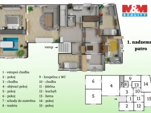 Prodej rodinného domu, Pchery, V Ořechovce, 228 m2