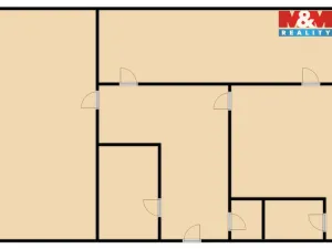 Pronájem bytu 2+1, Žatec, Ostrov, 61 m2