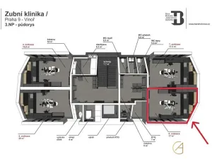 Pronájem ordinace, Praha - Vinoř, Mladoboleslavská, 92 m2
