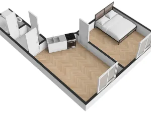 Pronájem bytu 1+1, Praha - Kobylisy, Čimická, 42 m2