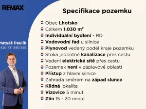 Prodej pozemku pro bydlení, Lhotsko, 1030 m2