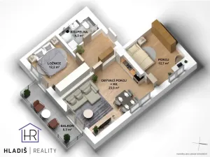 Prodej bytu 3+kk, Fryšták, Přehradní, 61 m2