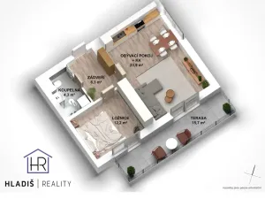 Prodej bytu 2+kk, Fryšták, Přehradní, 46 m2