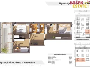 Prodej bytu 3+kk, Brno, Netušilova, 51 m2