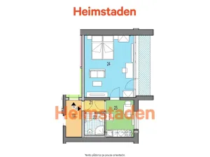 Pronájem bytu 1+1, Karviná - Nové Město, U Svobodáren, 27 m2