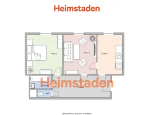 Pronájem bytu 2+kk, Ostrava - Poruba, Čs. exilu, 55 m2