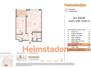 Pronájem bytu 2+kk, Praha - Holešovice, Vrbenského, 57 m2