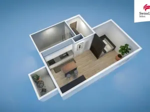 Pronájem bytu 1+kk, Plzeň, 38 m2