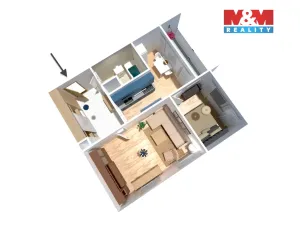 Prodej bytu 2+1, Děčín - Děčín VI-Letná, Krásnostudenecká, 51 m2