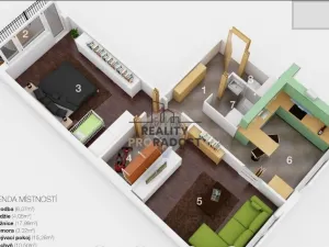 Pronájem bytu 2+1, Ostrava - Moravská Ostrava, 60 m2