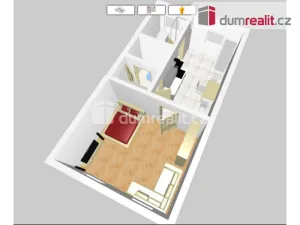 Pronájem bytu 1+1, Praha - Smíchov, Nádražní, 46 m2