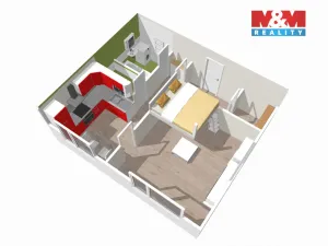 Prodej bytu 1+1, Liberec - Liberec VI-Rochlice, Haškova, 39 m2