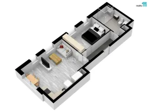 Pronájem bytu 2+kk, Praha - Libeň, V Holešovičkách, 56 m2