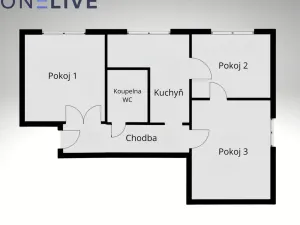 Prodej bytu 3+1, Plzeň, Chválenická, 63 m2