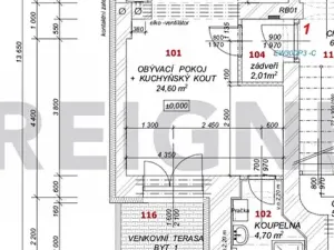 Pronájem bytu 2+kk, Plzeň, Říční, 47 m2
