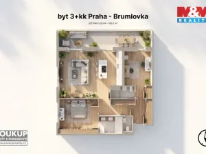 Prodej bytu 3+kk, Praha - Michle, Želetavská, 100 m2