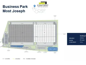 Pronájem výrobních prostor, Most, Kabátnická, 46000 m2