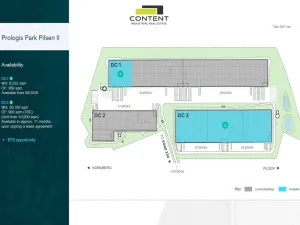 Pronájem skladu, Přehýšov, 6552 m2