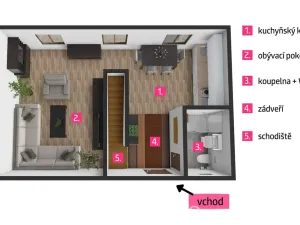 Pronájem bytu 2+kk, Jaroslavice, Hrádecká, 75 m2