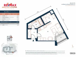 Pronájem bytu 1+kk, Praha - Nusle, Muzikova, 34 m2