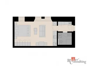 Pronájem bytu 1+kk, Praha - Nusle, Vrtbova, 36 m2