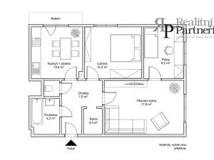 Prodej bytu 3+1, Ostrava, U Studia, 68 m2