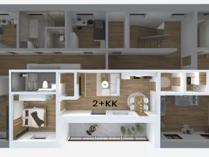 Prodej bytu 2+kk, Litvínov - Chudeřín, Horská, 54 m2