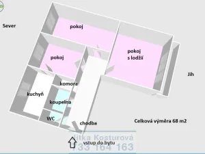 Prodej bytu 3+1, Krnov - Pod Cvilínem, SPC V, 68 m2