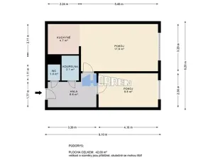 Prodej bytu 2+kk, Příbram, Šachetní, 43 m2