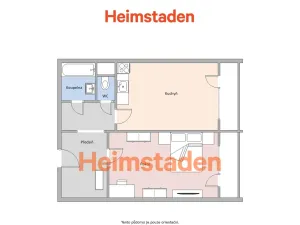 Pronájem bytu 2+kk, Orlová - Lutyně, Masarykova třída, 51 m2