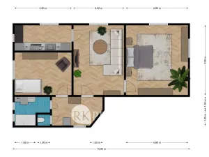 Prodej bytu 3+1, Teplice, Čelakovského, 91 m2