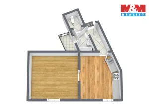 Prodej bytu 1+1, Karlovy Vary, Mattoniho nábřeží, 45 m2
