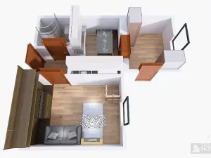 Prodej bytu 2+1, Praha - Dolní Chabry, Bolebořská, 43 m2