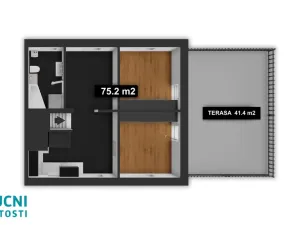 Prodej bytu 3+kk, Praha - Lochkov, K Lahovské, 75 m2