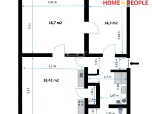 Pronájem bytu 2+1, Karlovy Vary - Drahovice, Mattoniho nábřeží, 62 m2