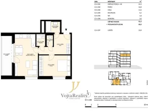 Pronájem bytu 2+kk, Olomouc, Ostrovní, 66 m2