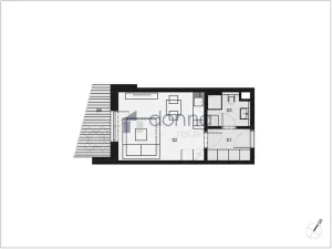 Pronájem bytu 1+kk, Praha, Novovysočanská, 26 m2