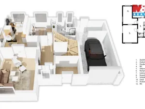 Prodej rodinného domu, Okrouhlá, 222 m2