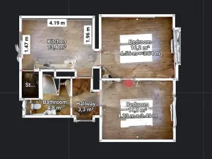 Pronájem bytu 2+1, Stod, Sokolská, 54 m2