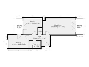Pronájem bytu 3+kk, Praha - Letňany, Hlučkova, 74 m2