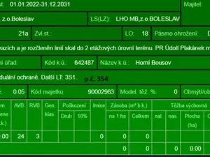 Prodej lesa, Dolní Bousov, 59634 m2