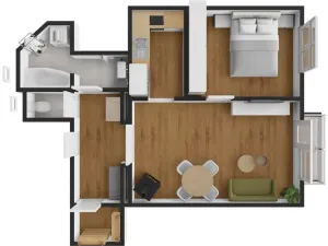 Pronájem bytu 2+kk, Praha - Vršovice, Kodaňská, 55 m2